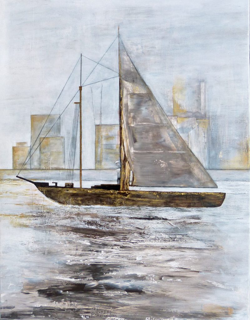 Renate Straatmann -%20 Ahoi! Acryl-Mischt. a. LW 80x60